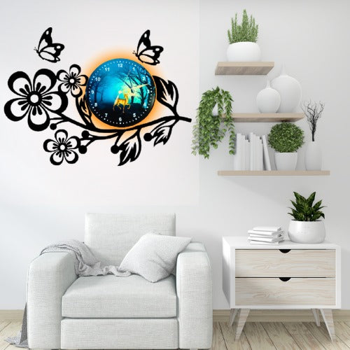 Enchanted Blossom Clock