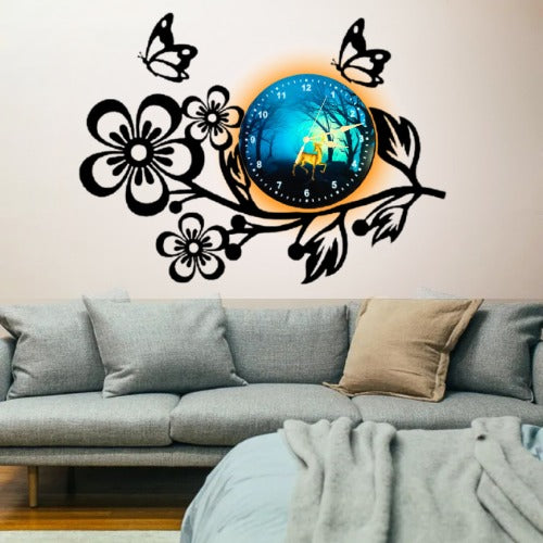Enchanted Blossom Clock