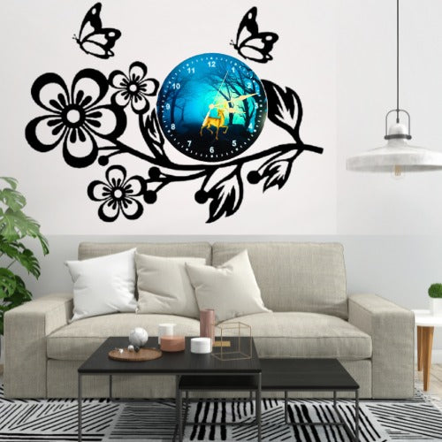 Enchanted Blossom Clock